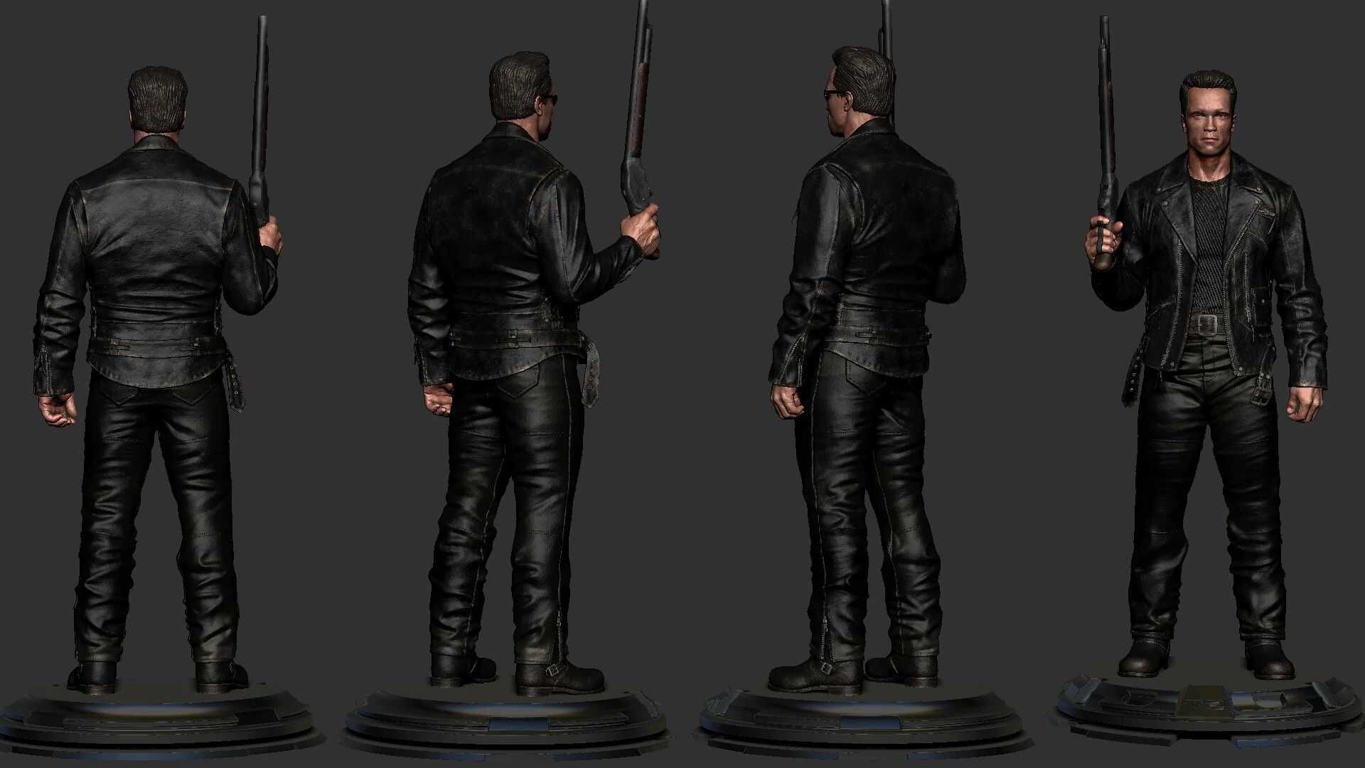 Figurka Terminator, Arnold Schwarzenegger, Żywica, Ręcznie Malowana