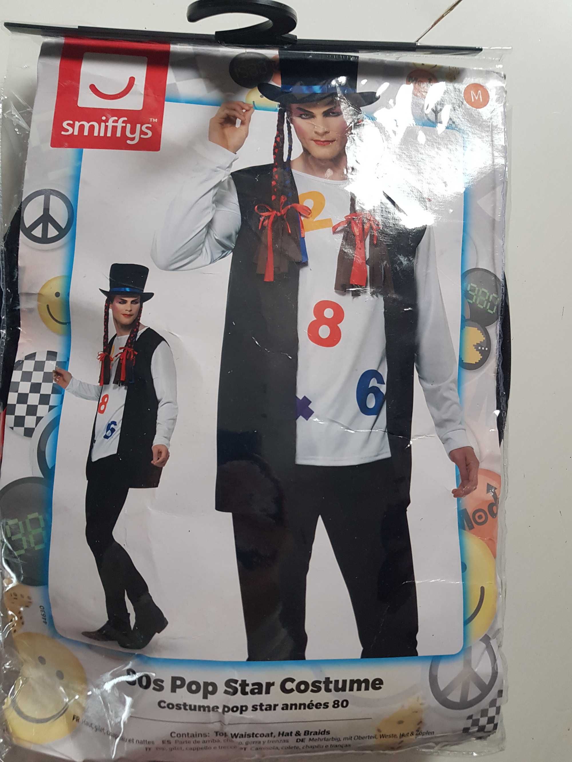 Smiffys - śliczne przebranie karnawałowe – strój 80s pop Star costume