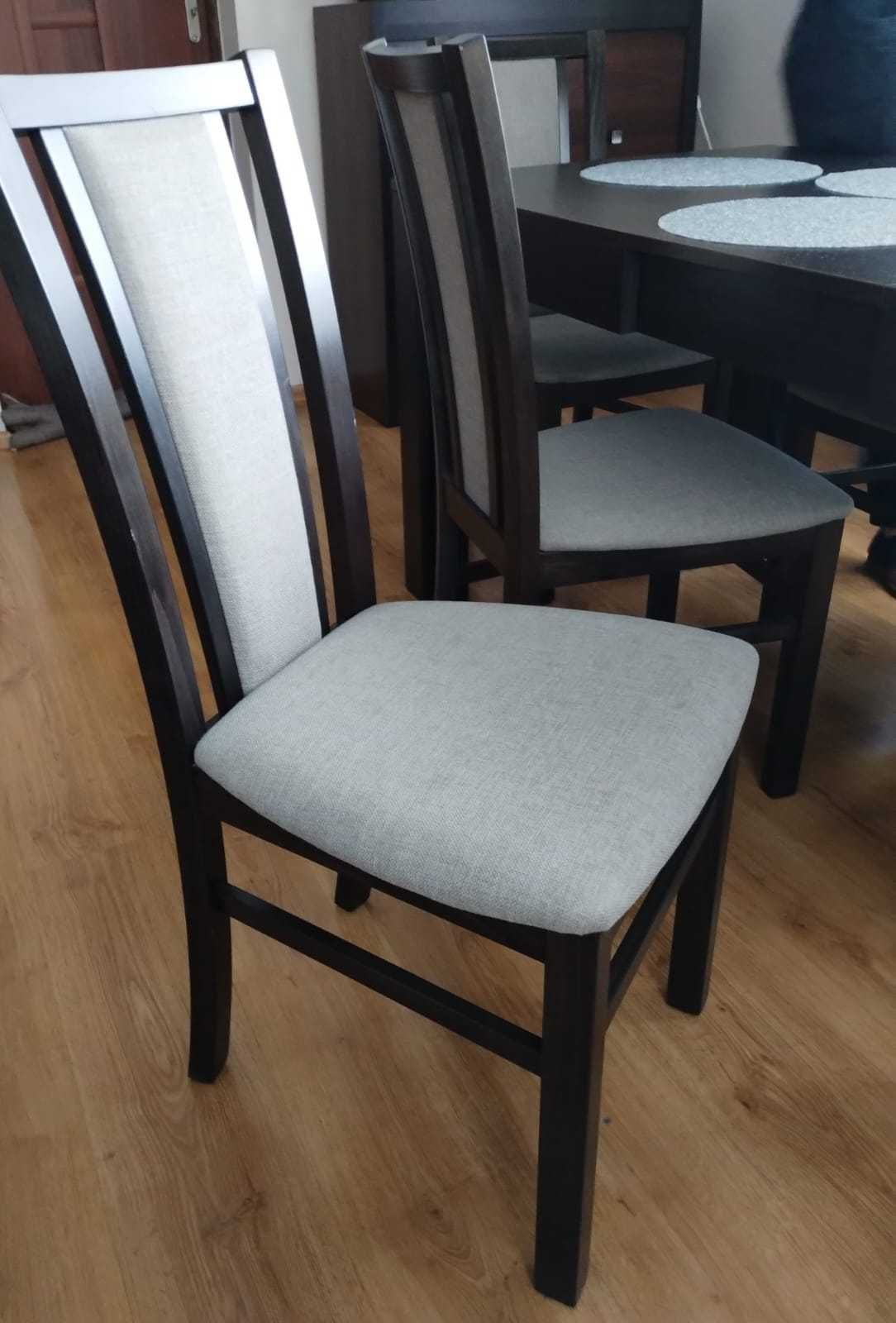 Stół 80/140-260 + 6 krzeseł