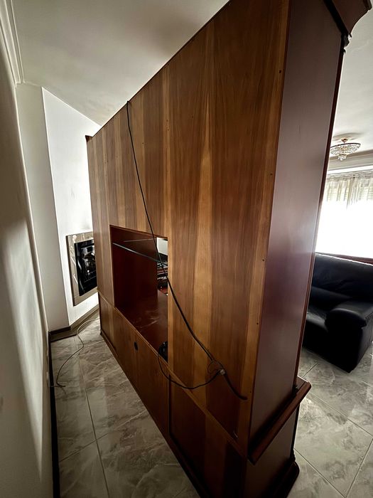 Móvel sala de jantar para TV, c/ mini bar e iluminação