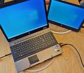 Laptop HP EliteBook 8740w  monitor HP EliteDisplay S140u