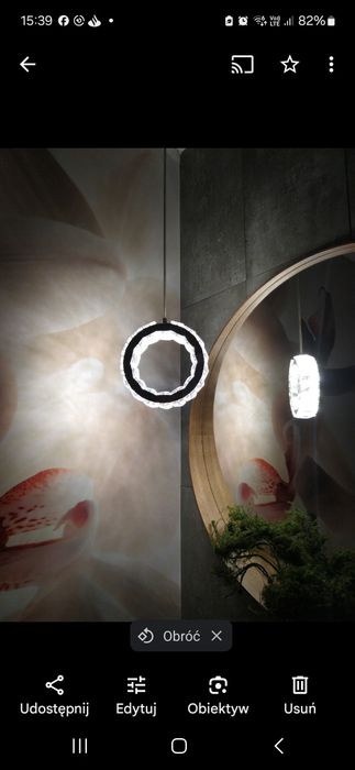 Lampa wisząca efektowna