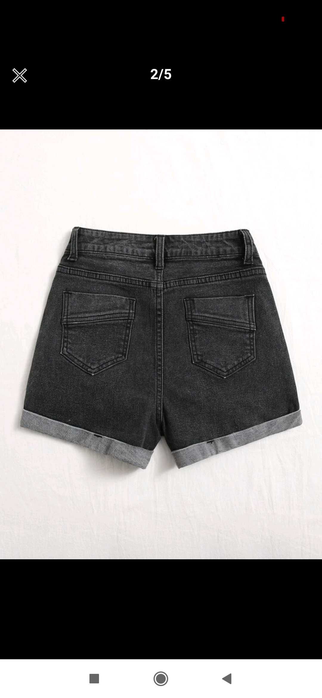 Nowe spodenki jeansowe szorty krótkie spodenki dżinsowe 38 m czarne