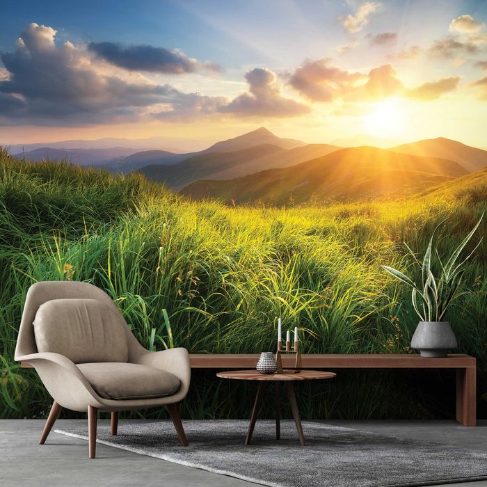 Fototapeta Krajobraz Wzgórza Natura 3D Na Twój Własny Rozmiar + KLEJ