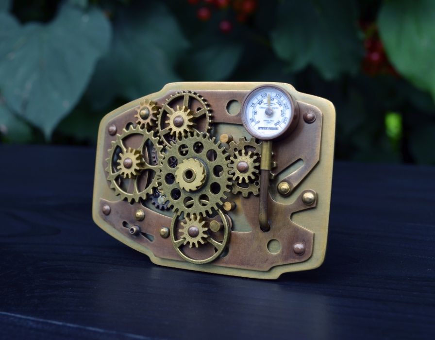 Пряжка для ремня ручной работы, Стимпанк, Steampunk, ременная пряжка