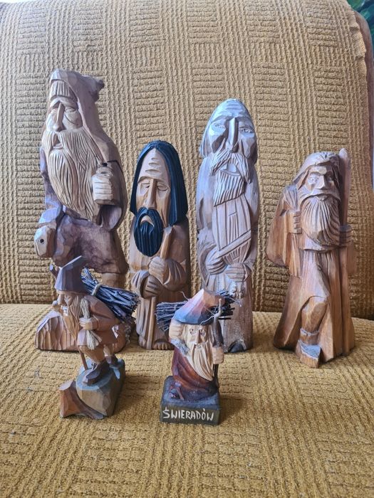 Lalka zabawka figurka drewniana Józef Muniak 25 cm