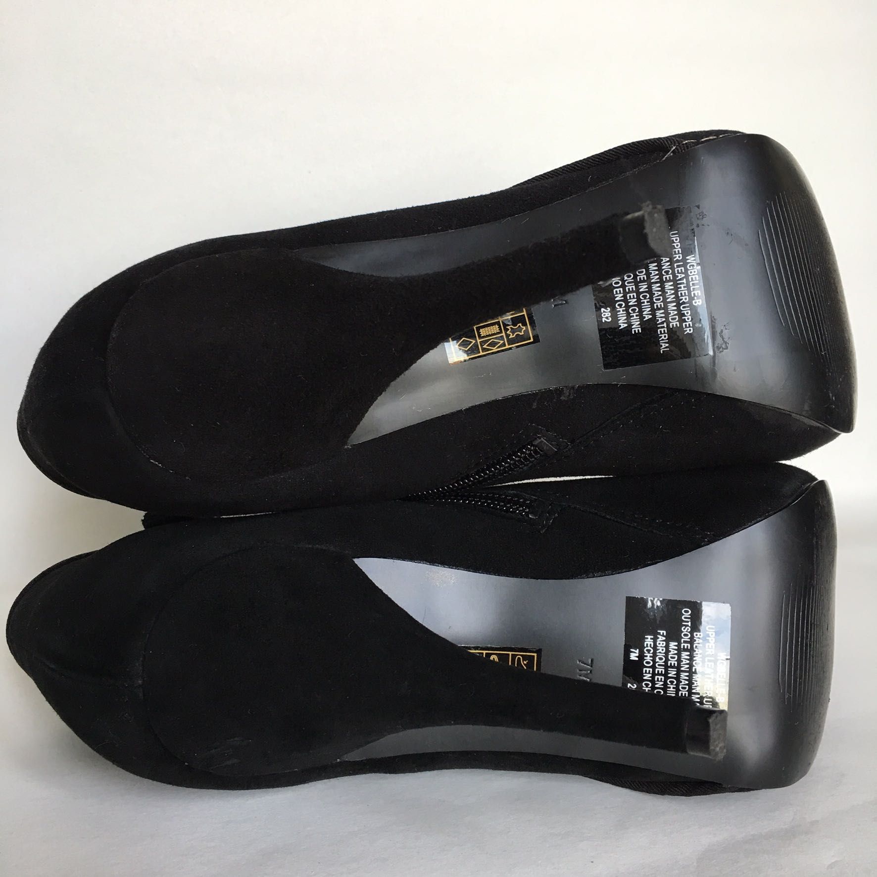 Botki czarne zamszowe szpilki GUESS rozmiar 37,5 buty do kostki