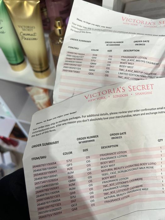 Оригінальні спреї від Victoria’s Secret