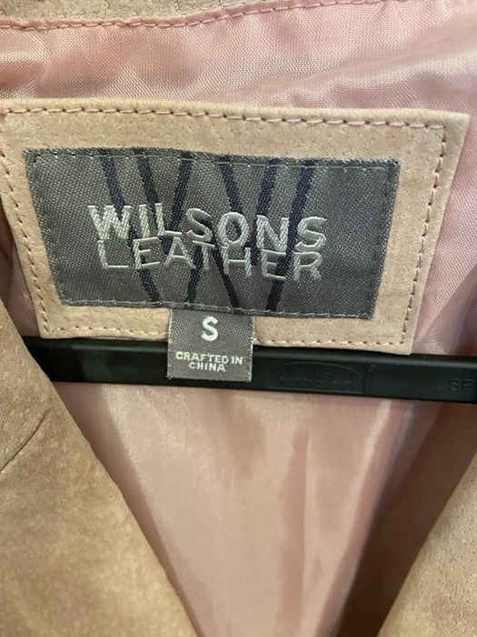 Kurtka skórzana Zamsz Marynarka Różowa Skóra naturalna Zamszowa