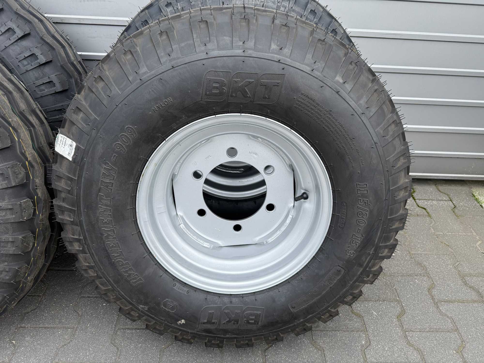 Komplet 4 sztuk koło 11.5/80x15.3 BKT 16PR wzmocnione przyczepa D-47