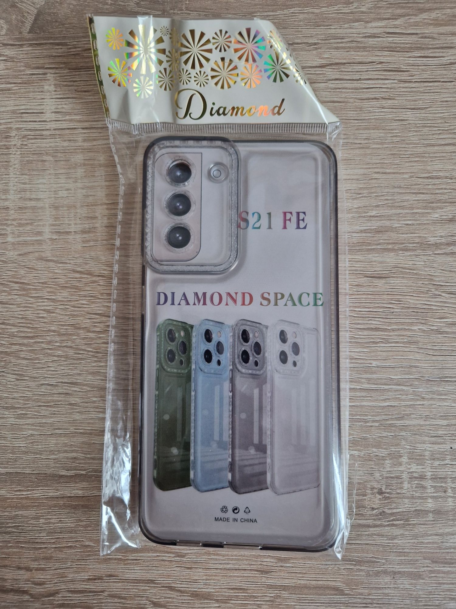 Etui Crystal Diamond 2mm Case do Samsung Galaxy S21 FE Czarny