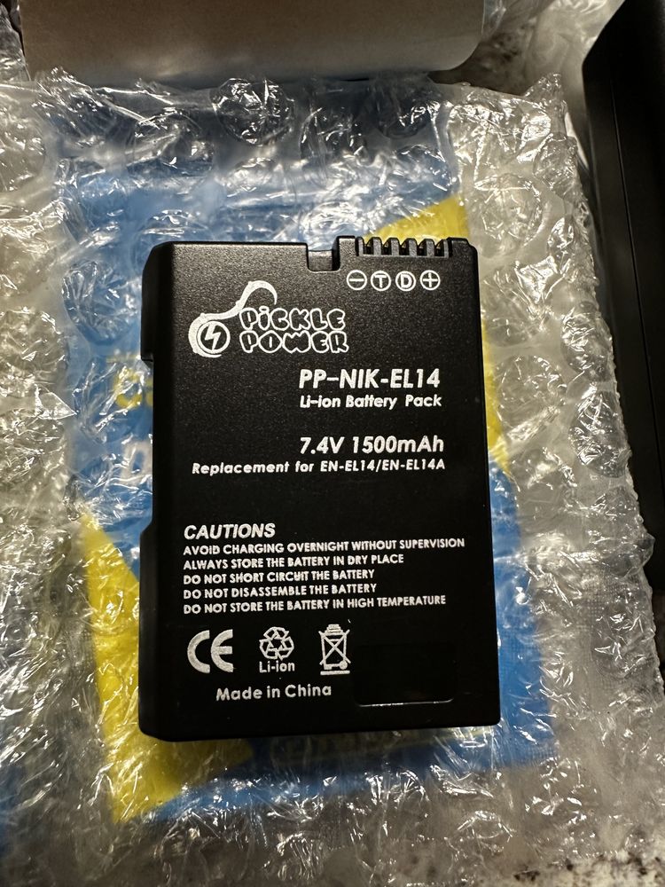 Комплект зарядка і 2 акумулятори EN-EL15C для Nikon Z5 Z6 Z7
