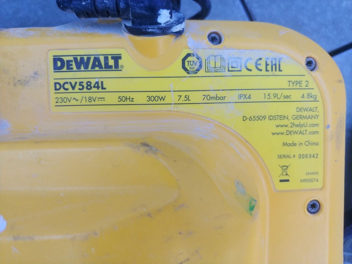 Odkurzacz dewalt DCV 584L