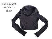 Czarna bluzka prążek Rozmiar xs 34
