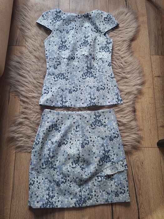 Komplet spódniczka garsonka bluzka Komunia Ślub Wesele elegancka Orsay