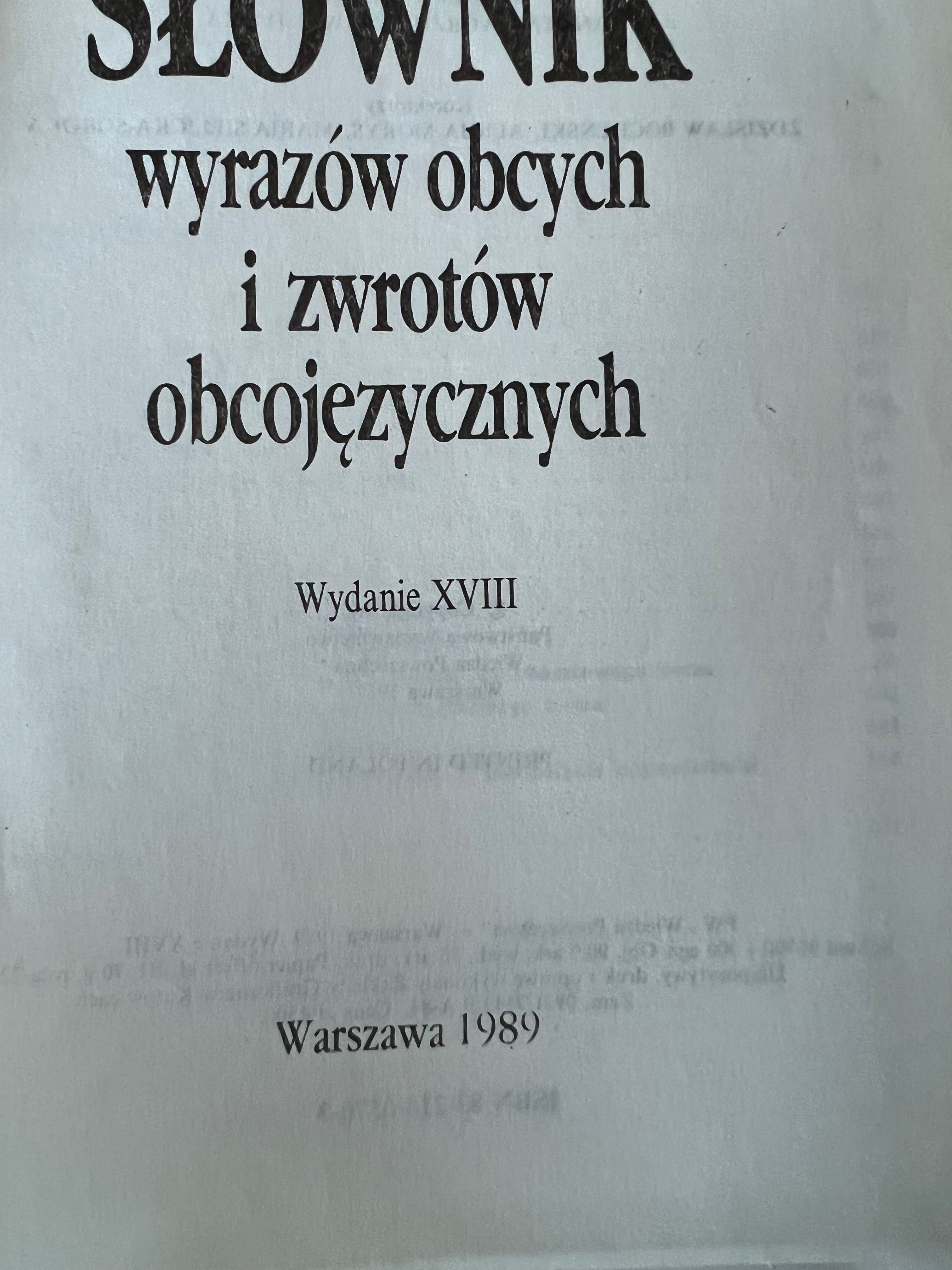 Słownik wyrazów obcych i zwrotów obcojęzycznych Władysław Kopaliński