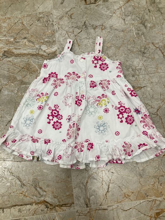 Sukieneczka vintage, bawełna, na ramiączkach, rozmiar 56-62