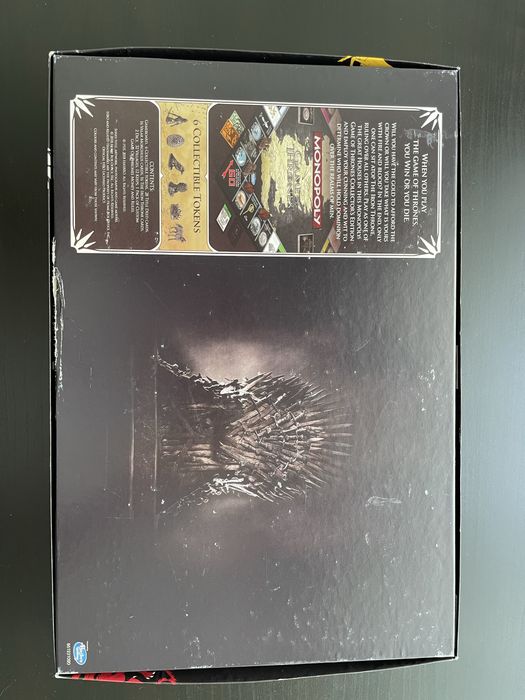Jogo de tabuleiro monopoly game of thrones