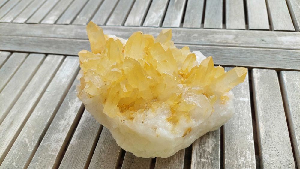 cristal raro - drusa citrino verdadeiro