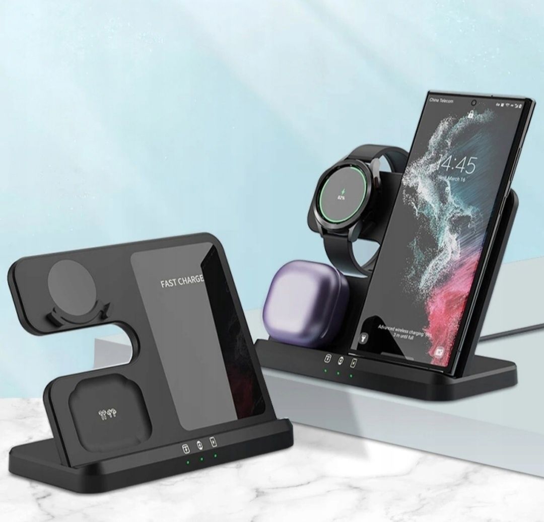 Ładowarka Bezprzewodowa Indukcyjna 3w1 Szybka do Samsung Galaxy Watch