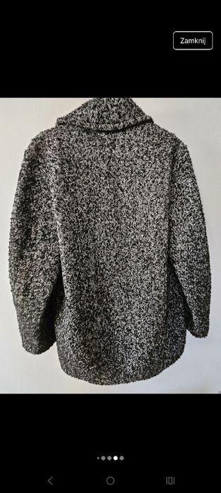 Płaszcz z wełną Mango