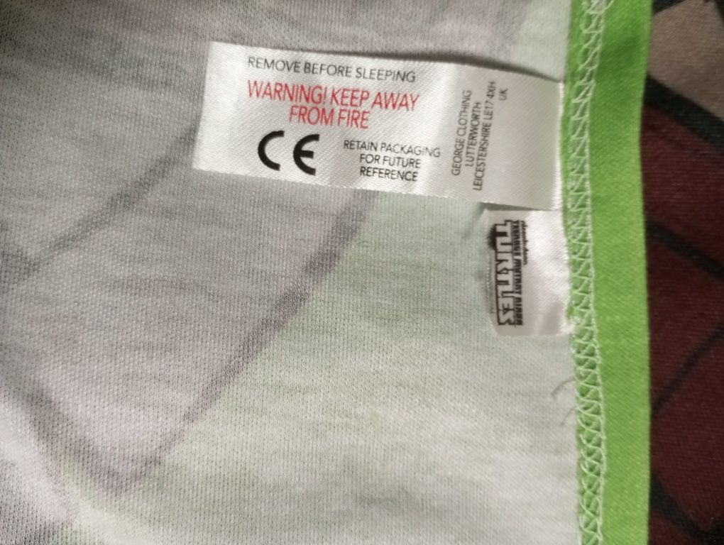 Strój przebranie żółw ninja bluzka z krótkim rękawem t-shirt