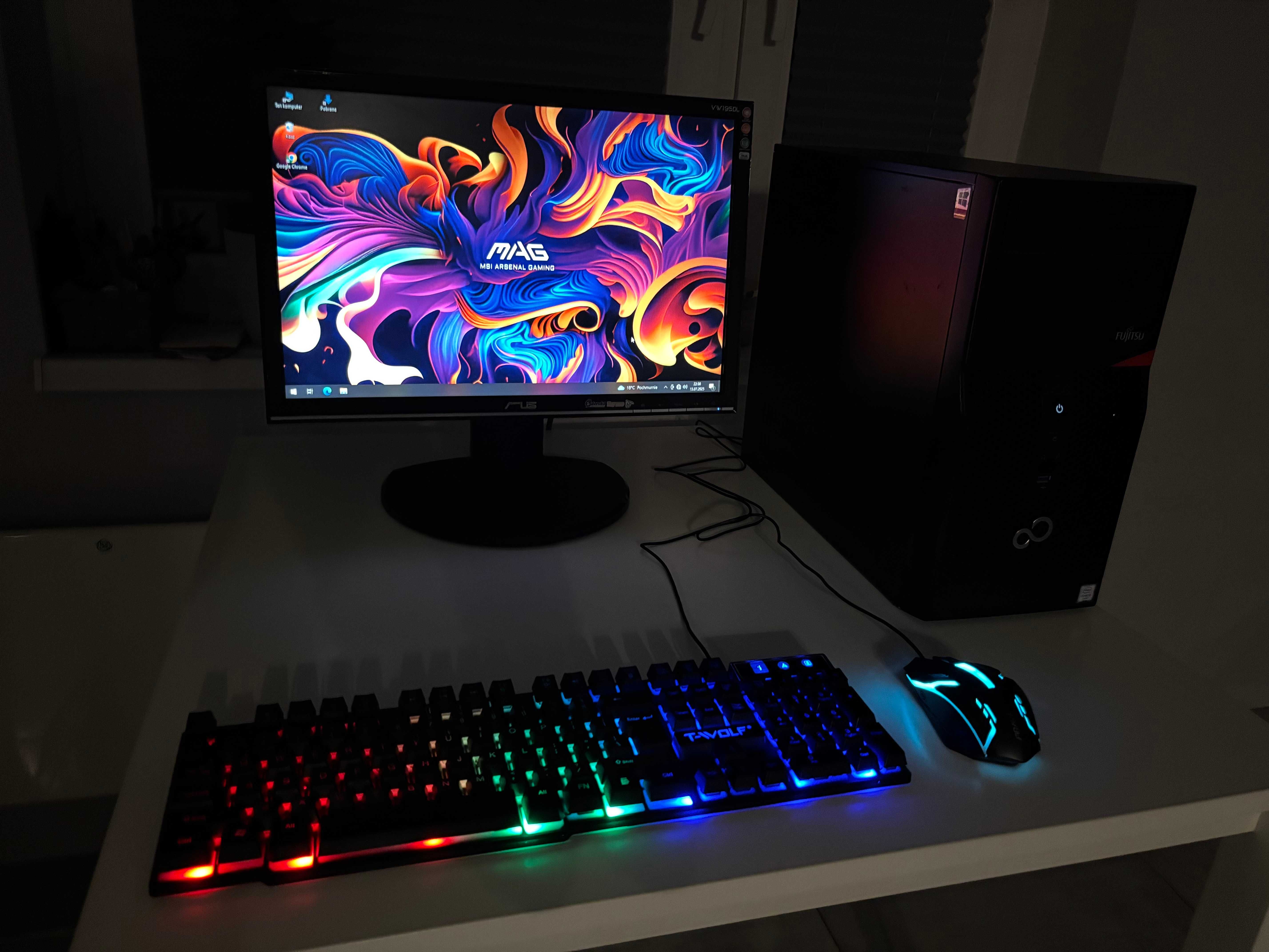Zestaw Do Gier i3 6100 4x3.7Ghz/Grafika-4GB/WiFi/8GB-ddr4/SSD/Monitor
