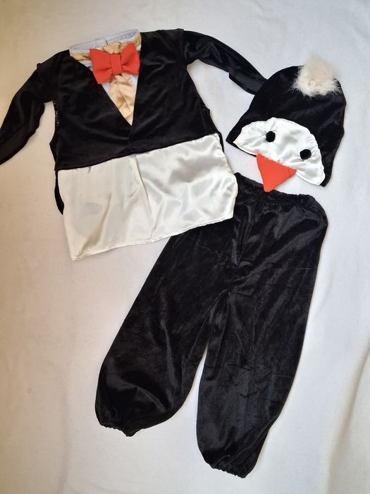 Карнавальний костюм на хлопчика пінгвіна сніговика пінгвін 3-4-5 років