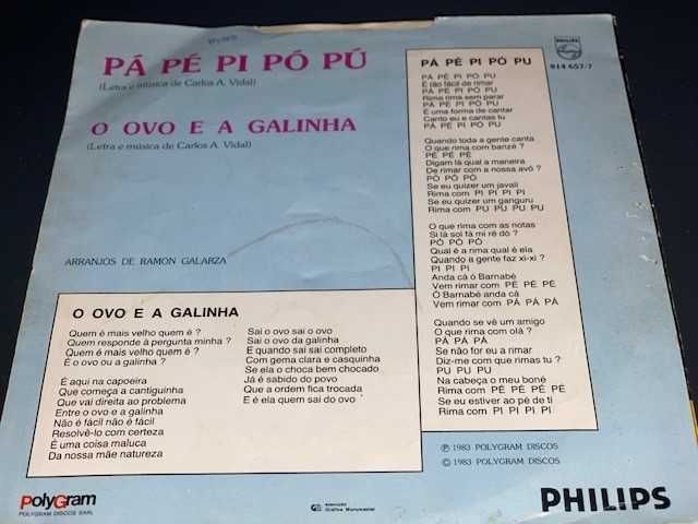 AVÔ CANTIGAS: Records - Vynil 45 RPM