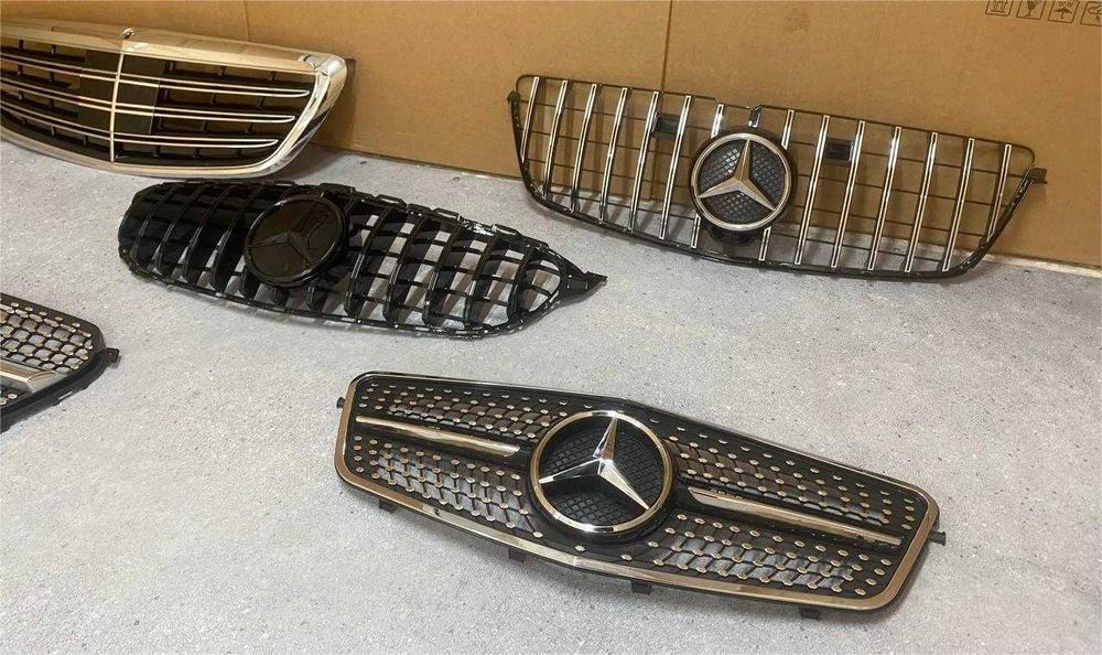Решетка мерседес, решетки мерс, гриль mercedes, решітка mercedes-benz