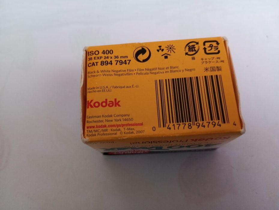 Kodak Professional 400 TMax rolo Novo