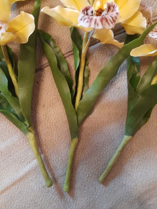 ,Реалистичные,неуведающие цветы ручной работы из холодного фарфора