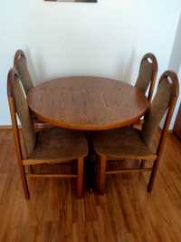 Stół rozkładany i 4 krzesła