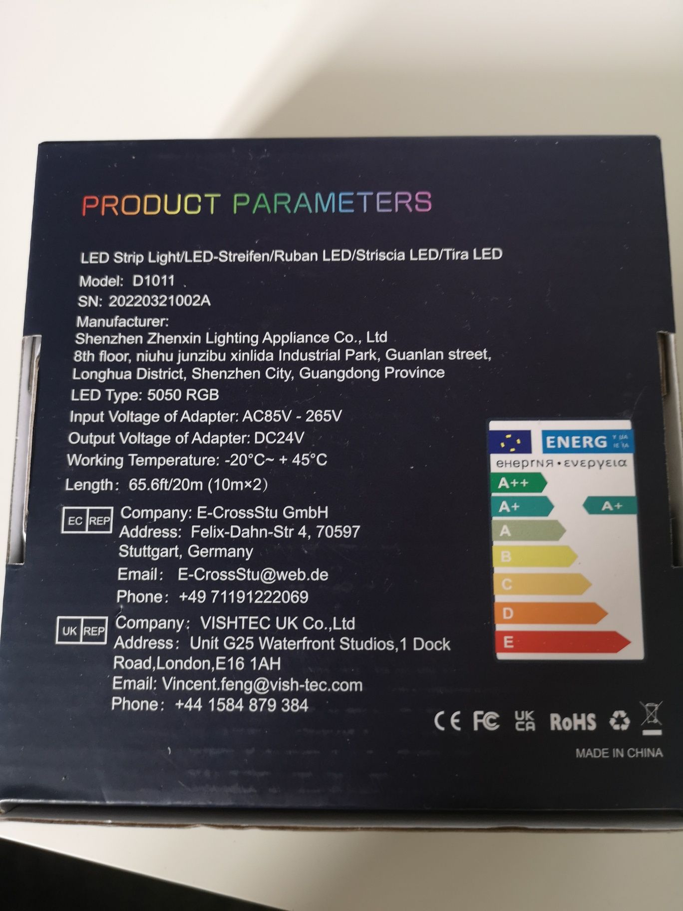 Taśma LED 5050 RGB strip Light 10m