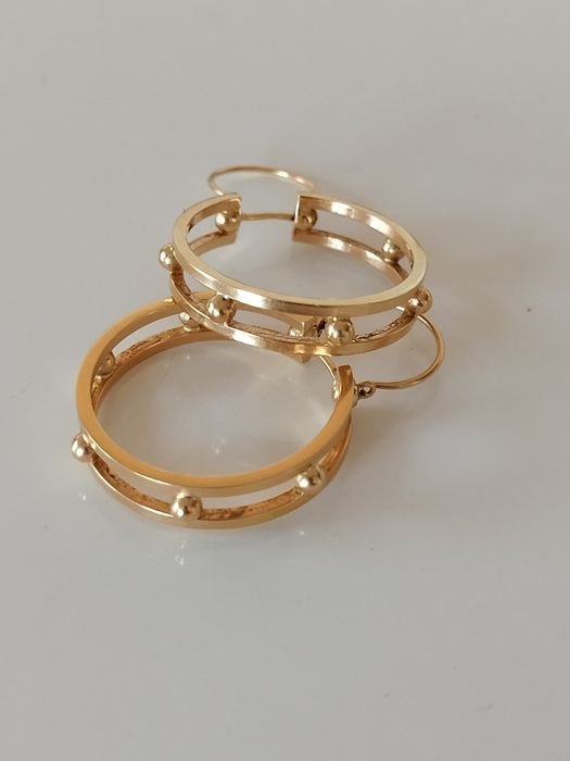 Argolas em ouro de 19,2kt