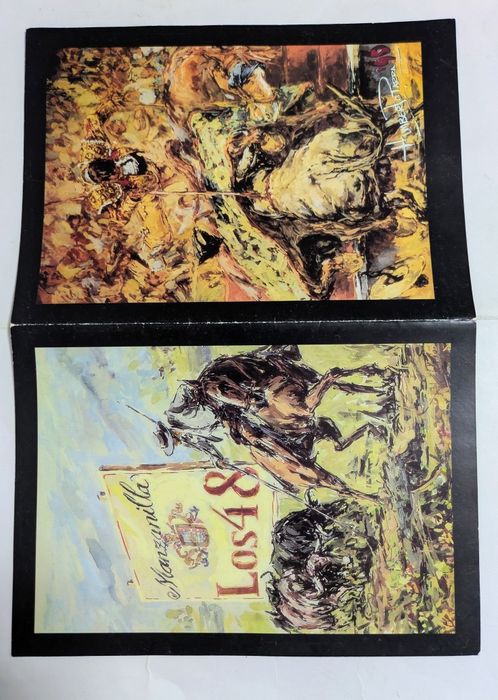 Convite com desenhos do pintor de tauromaquia HUMBERTO PARRA