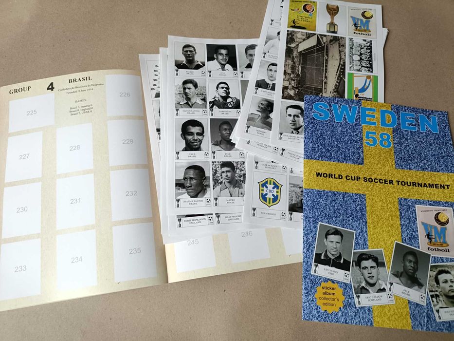 Album completo cromos World Cup SWEDEN 58