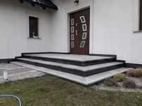 Schody granitowe parapety