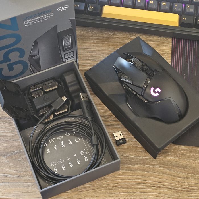 Logitech G502 Ligthspeed/ Бездротова мишка/ Повний комплект