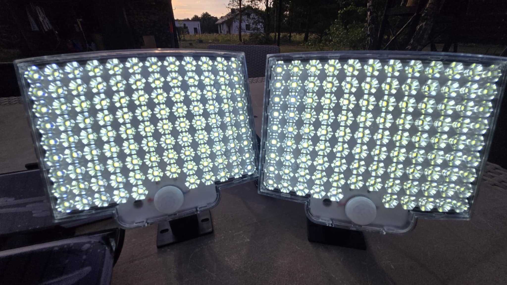 Latarnia 106 LED Solarne 2 sztuki NOWE Oświetlenie ogrodowe pilot F106