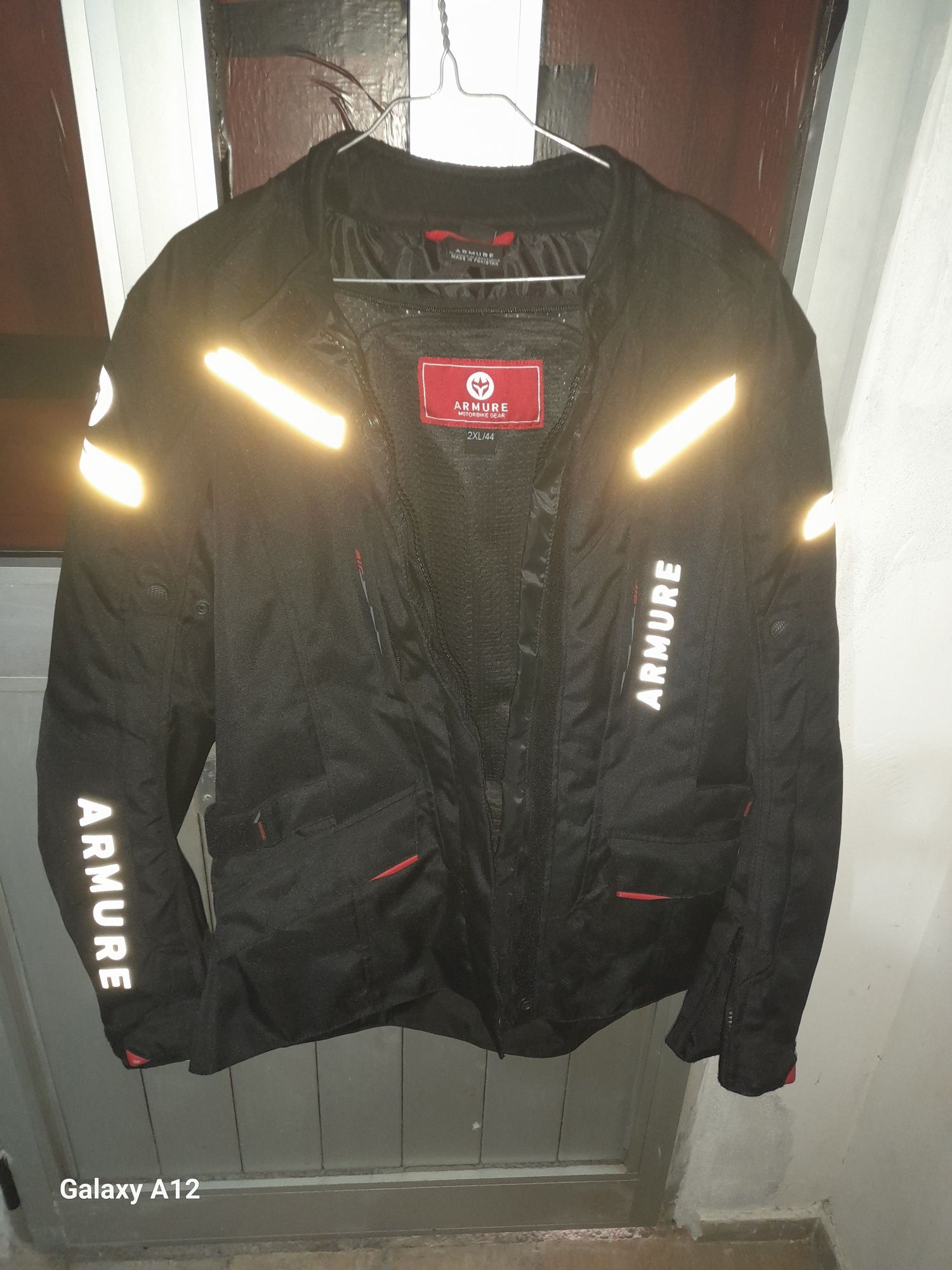 Casaco de motoqueiro impermeável