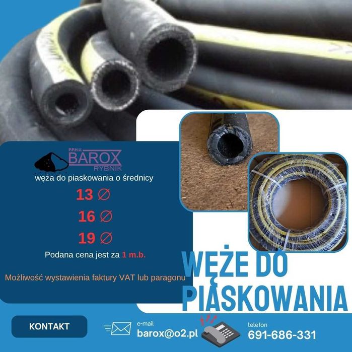 wąż do piaskowania Rybnik