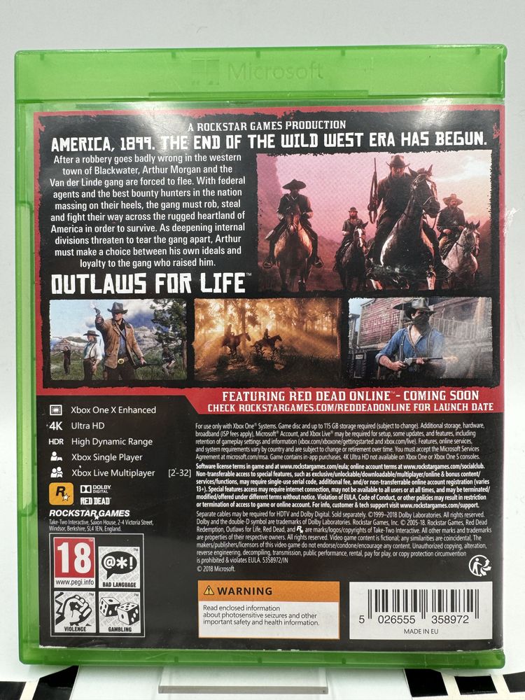 Red Dead Redemption 2 Xbox One Gwarancja