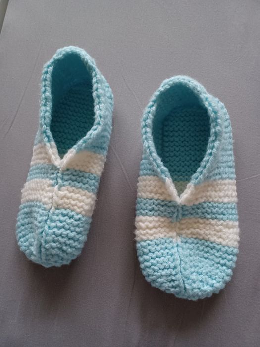 Kapcie welniane ręczna robota