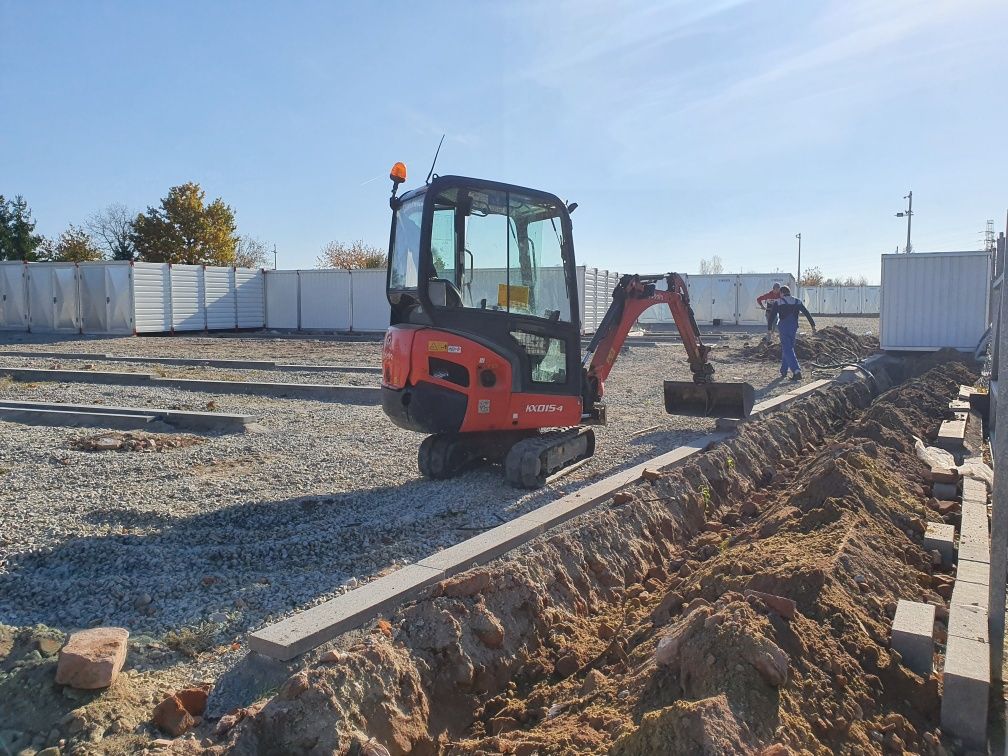 MINIKOPARKA młot Oława  Jelcz Usługi minikoparki mini ładowarka bobcat