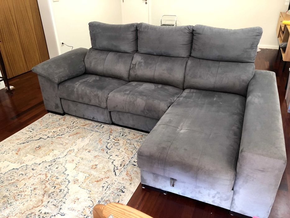 Sofá Chaise Long cinza
