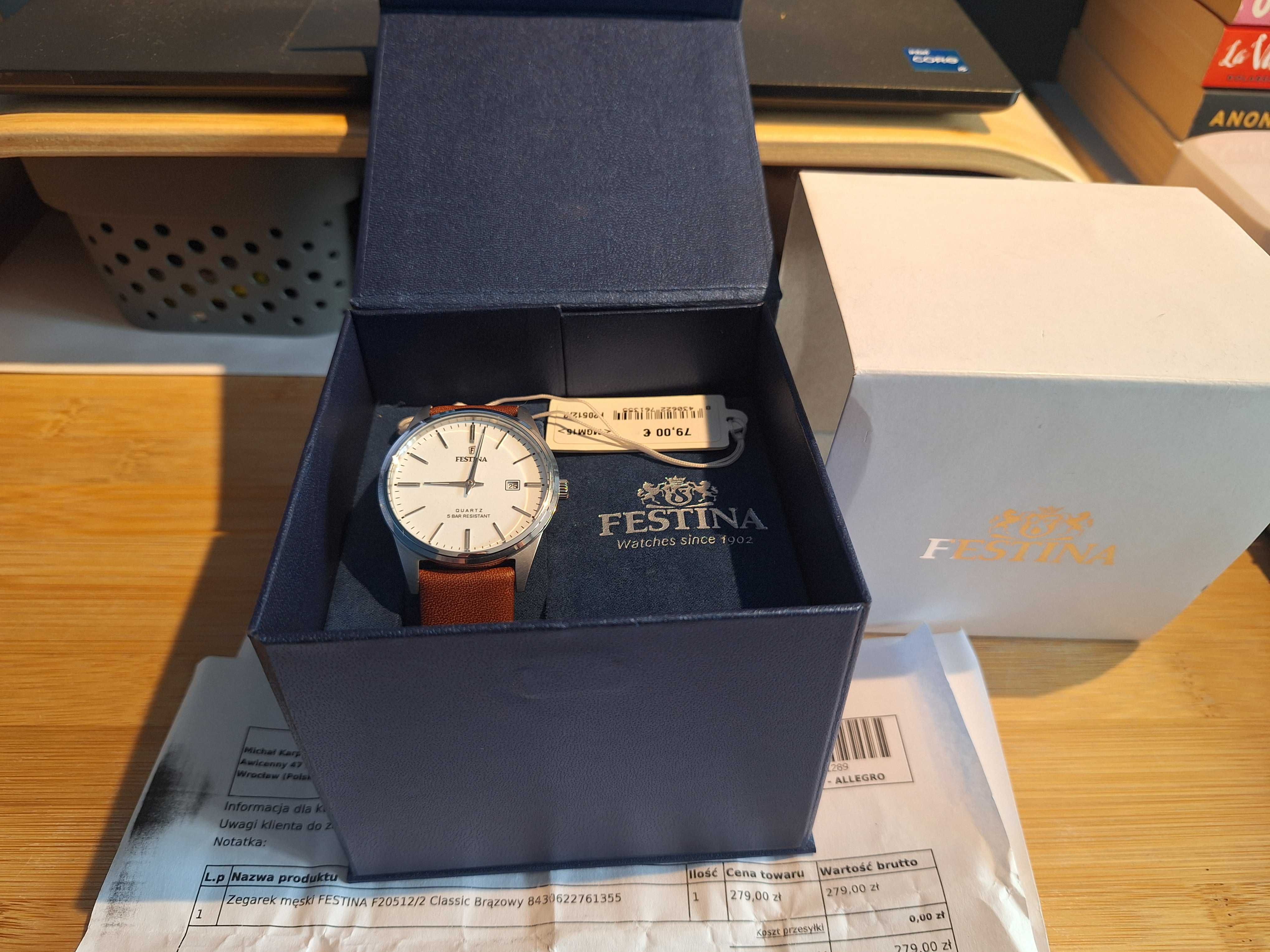 Zegarek męski FESTINA F20512/2 CLASSIC gwarancja