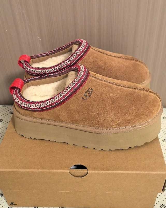 Ugg Tazz Tasman Platform Slippers Chestnut 39