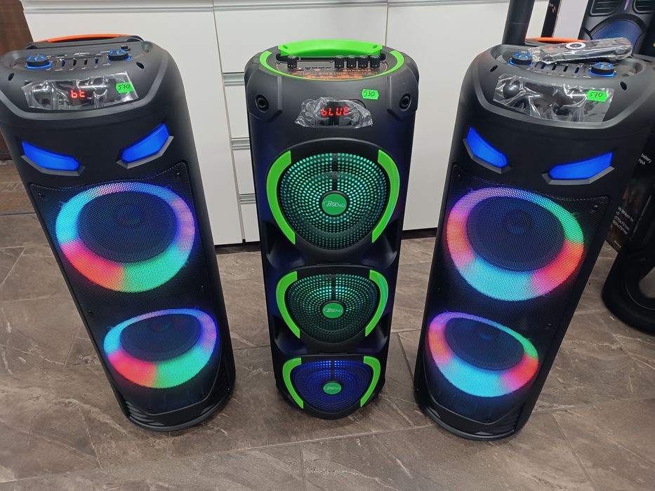 Duże  głośniki, kolumny bluetooth