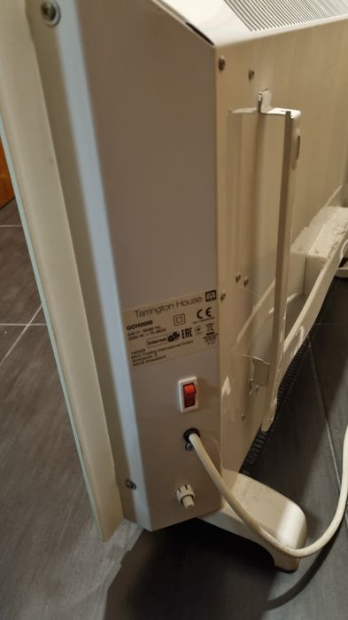 Aquecedor branco vidro